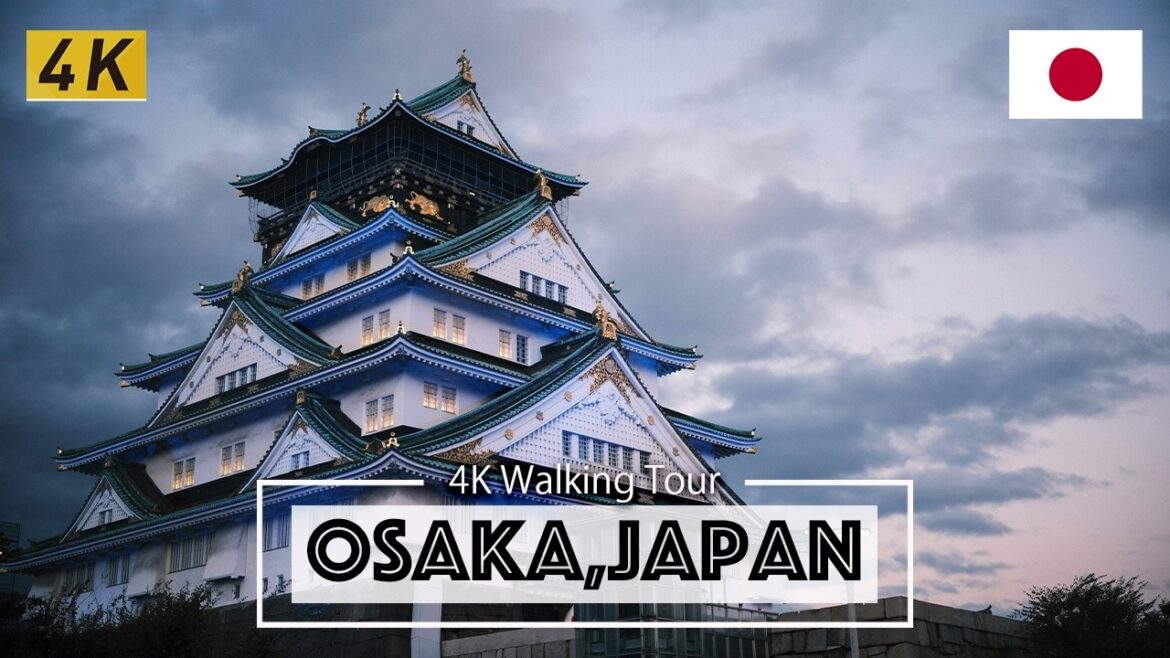 Osaka, Japan 4K Walking Tour - Osaka Castle [4K Ultra HD]