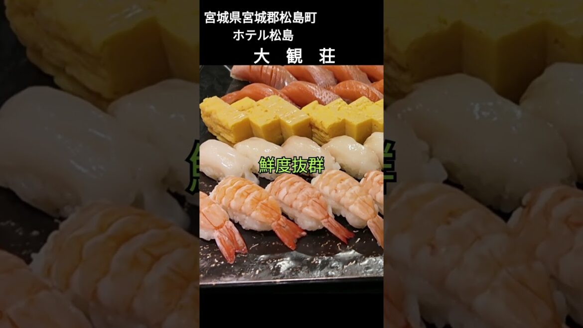 【松島 大観荘】鮮度抜群の和風海鮮バイキング全数紹介！#shorts#松島大観荘#松島#和風海鮮#バイキング