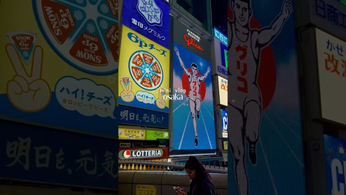 Osaka✨ [japan travel mini vlog] #japan #osaka #japanvlog #osakavlog #japantravelvlog