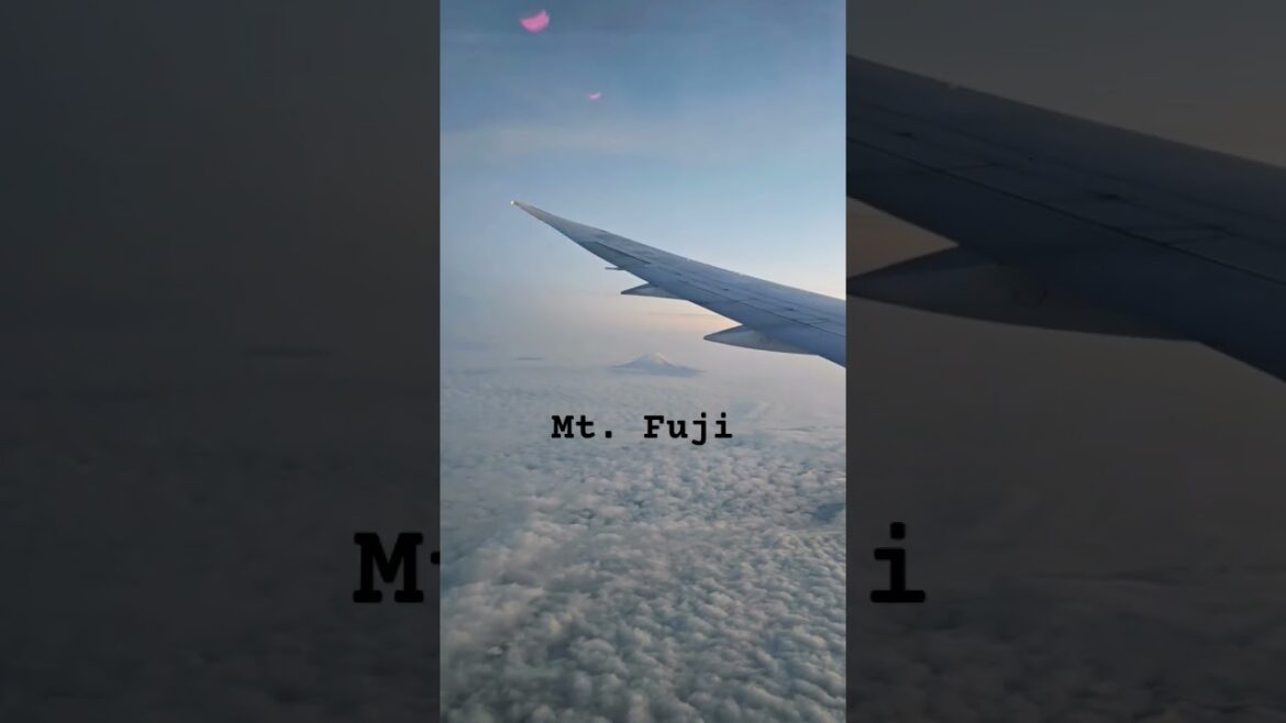 When you experience Japan even before landing - the majestic Mt Fuji #japan #fuji #japantravel