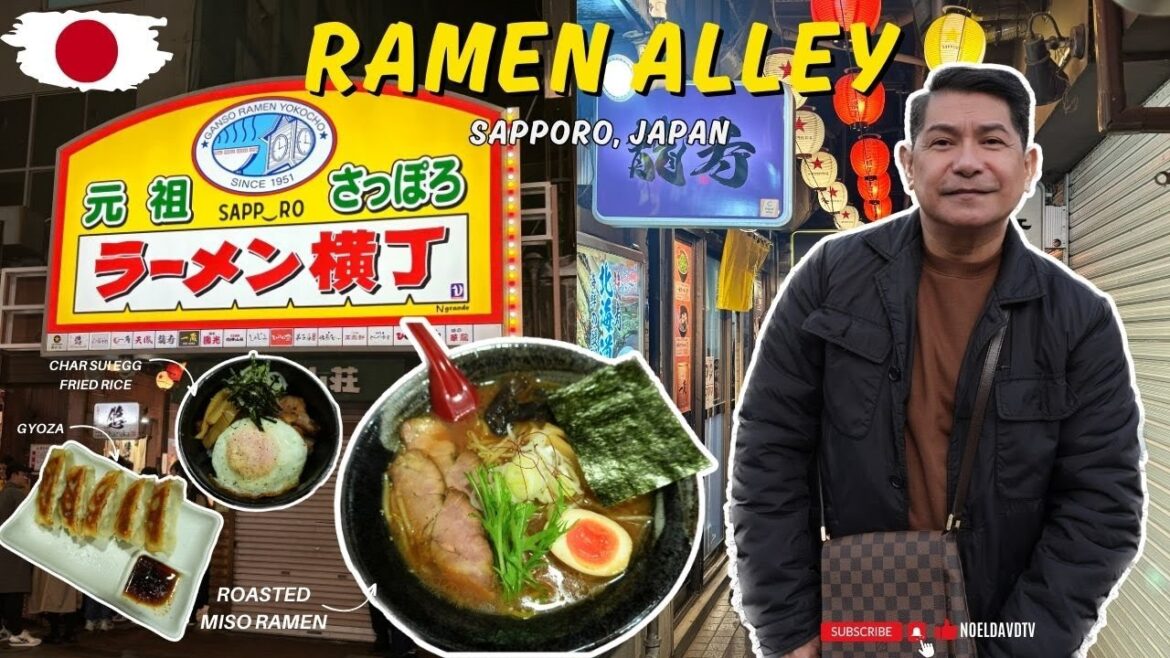 RAMEN NOODLE ALLEY in SAPPORO Japan RAMEN NOODLE ALLEY in SAPPORO Japan