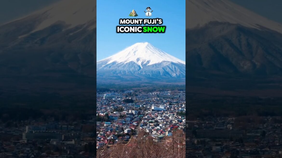 Snow Back On Mount Fuji At Last!