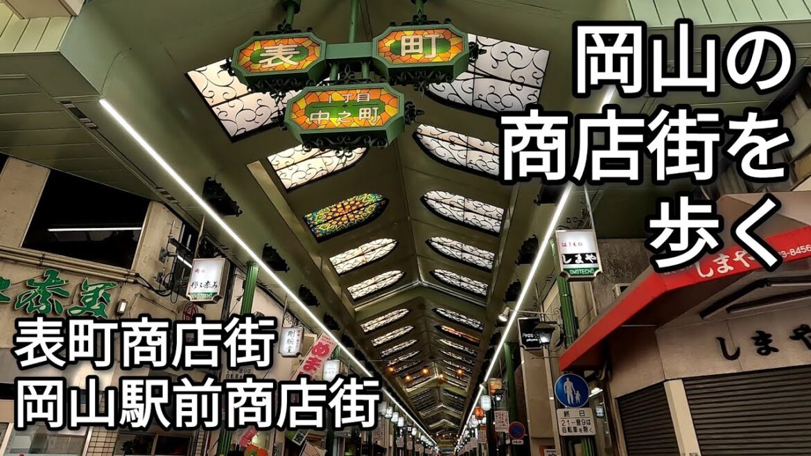 【街歩き】岡山の商店街を歩く 表町商店街・岡山駅前商店街【4K】【GoPro】