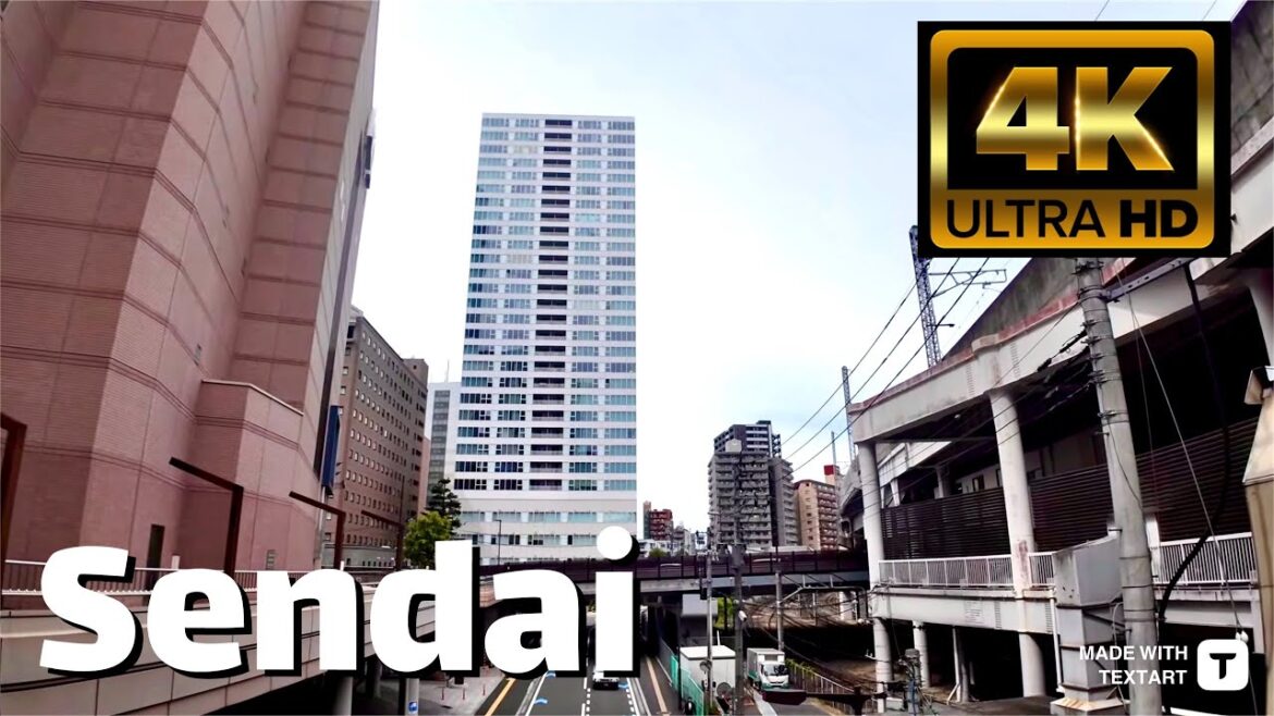 【4K】Sendai (Japan) - Afternoon Walk - May 2024