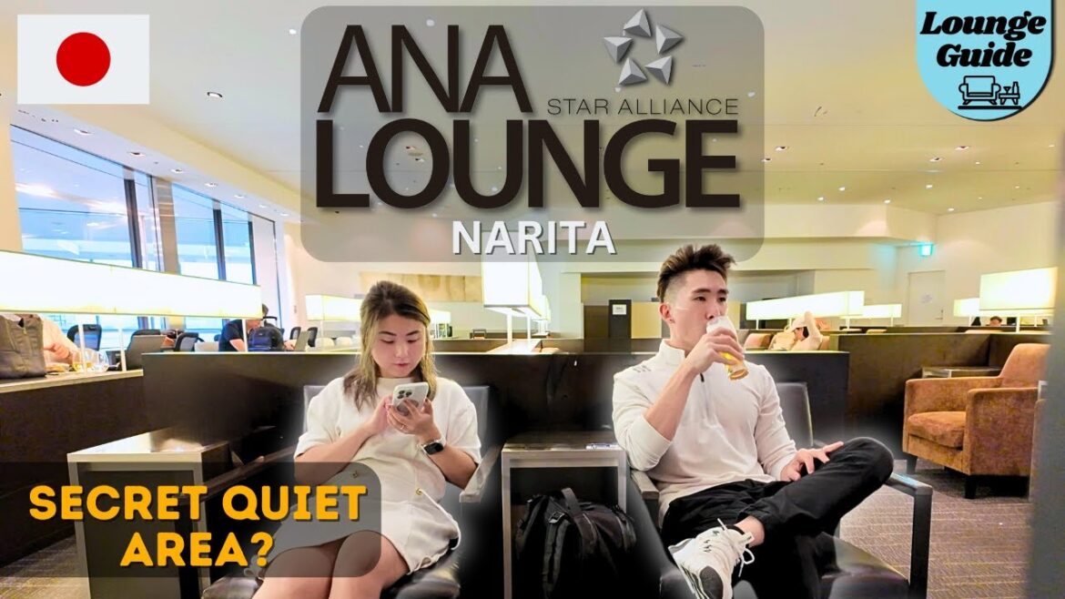 2024 ANA Lounge in Tokyo Narita International Airport | Business Class Lounge & Secret Quiet area 🤫