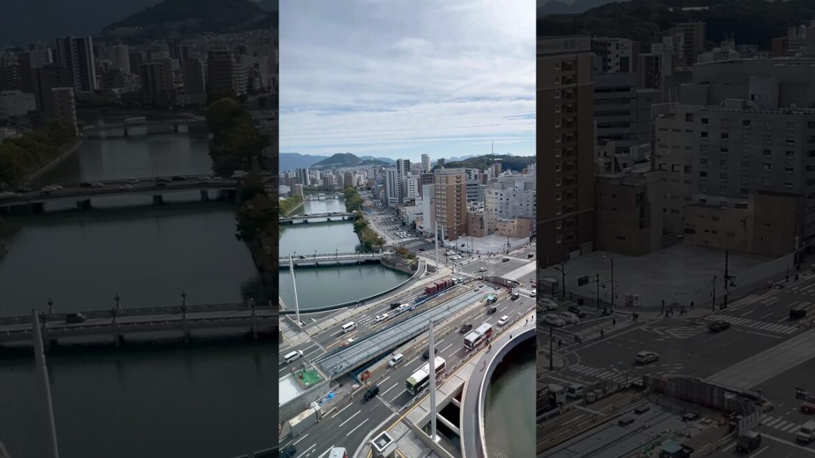 【広島電鉄・駅前大橋ルート】駅前通りの交差点に線路が敷設されています　📷2024.11.8　2025年夏ごろ開通予定　#広島駅　#広島電鉄