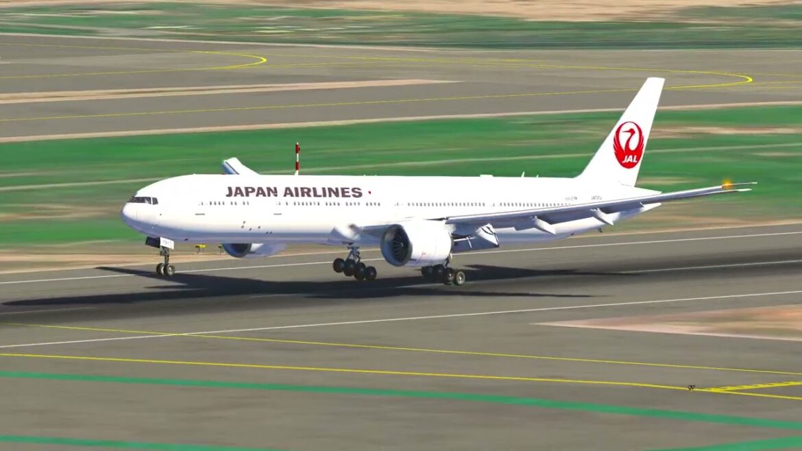Japan Airlines Boeing 777 Smooth Landing – Perfect Precision at Narita Airport! Japan Airlines Boeing 777 Smooth Landing – Perfect Precision at Narita Airport!