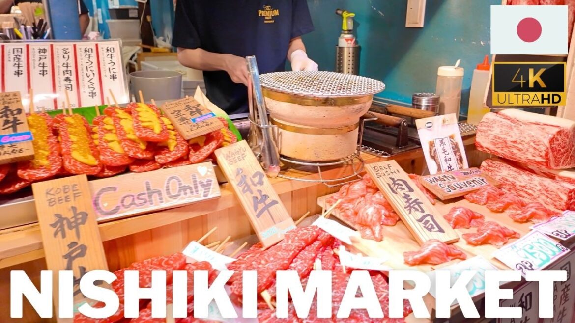 Japan Kyoto Nishiki Market Walking Tour | Huge Food Market| Travel Must Go Lively Retail Market 錦市場 Japan Kyoto Nishiki Market Walking Tour | Huge Food Market| Travel Must Go Lively Retail Market 錦市場