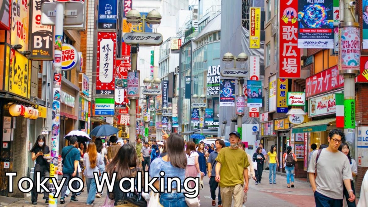 Japan Walking Tour in Shibuya Tokyo 4K HDR
