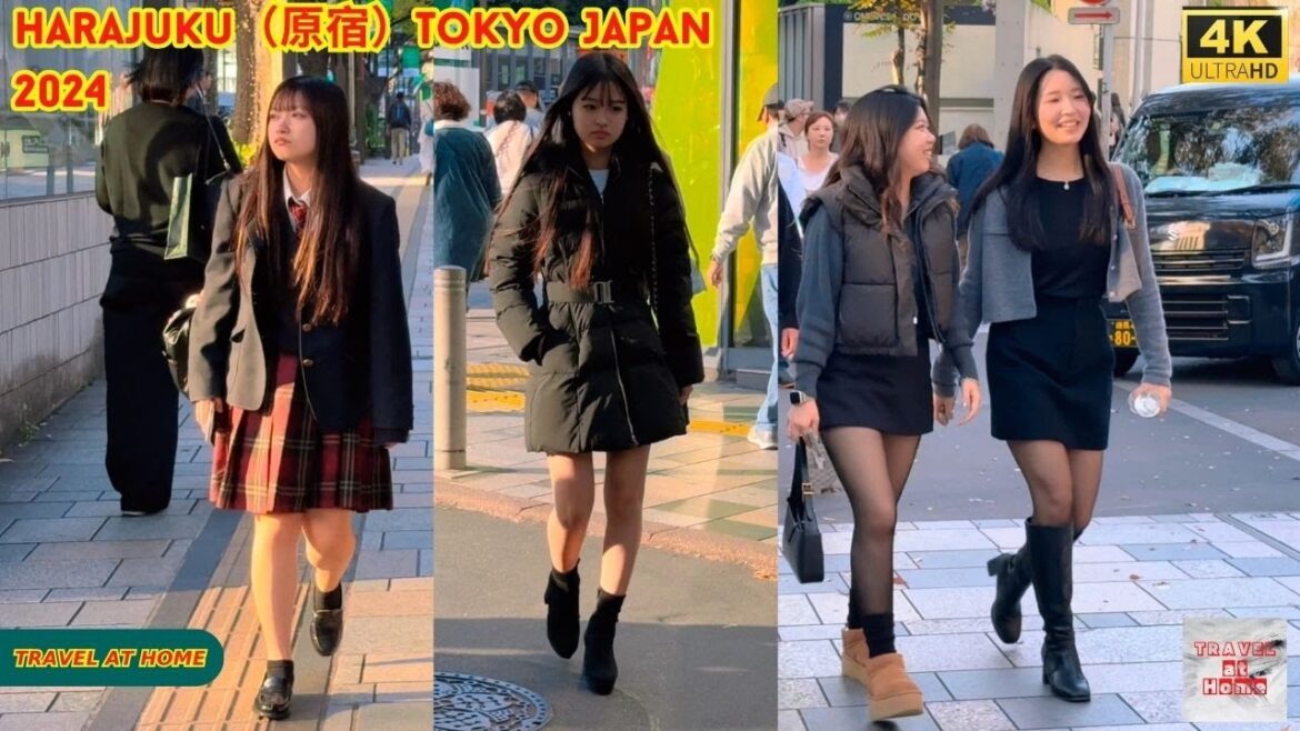 4k hdr japan travel 2024 | Walk in Harajuku（原宿）Tokyo Japan |  Relaxing Natural City ambience