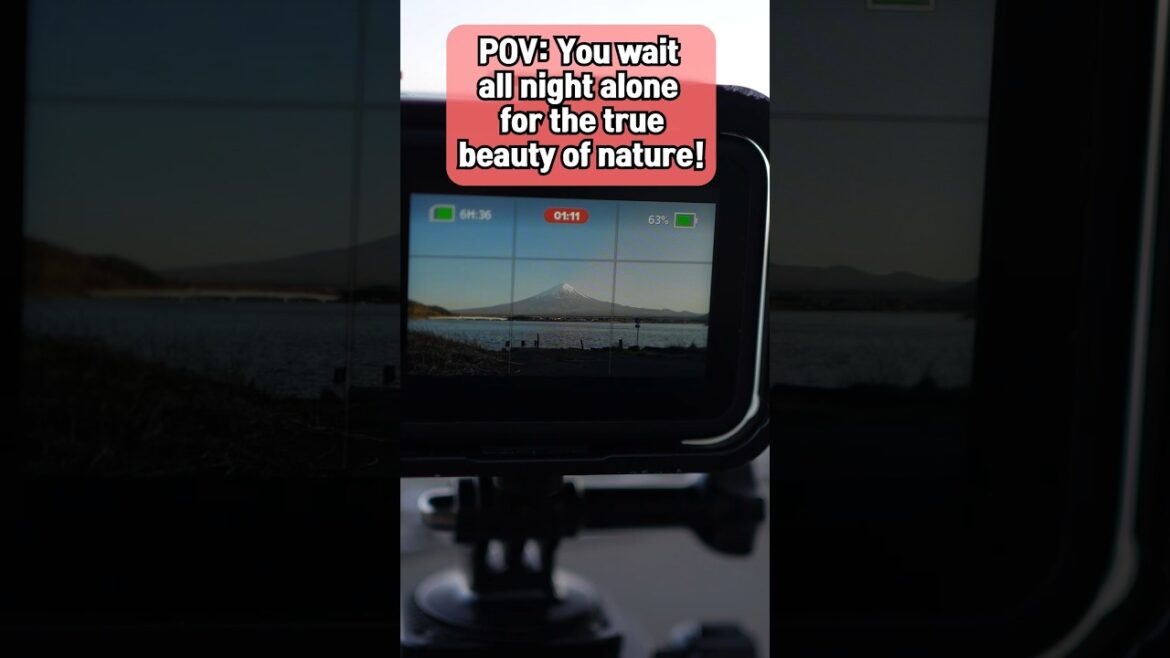 pov:all night alone for the true beauty of nature #fuji #timelapse #startrail