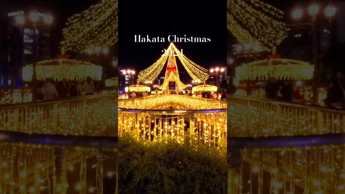 Fukuoka Christmas Market 2024| Nakasu|Hakata Station|Tenjin#japan #christmas #short #travel #fukuoka