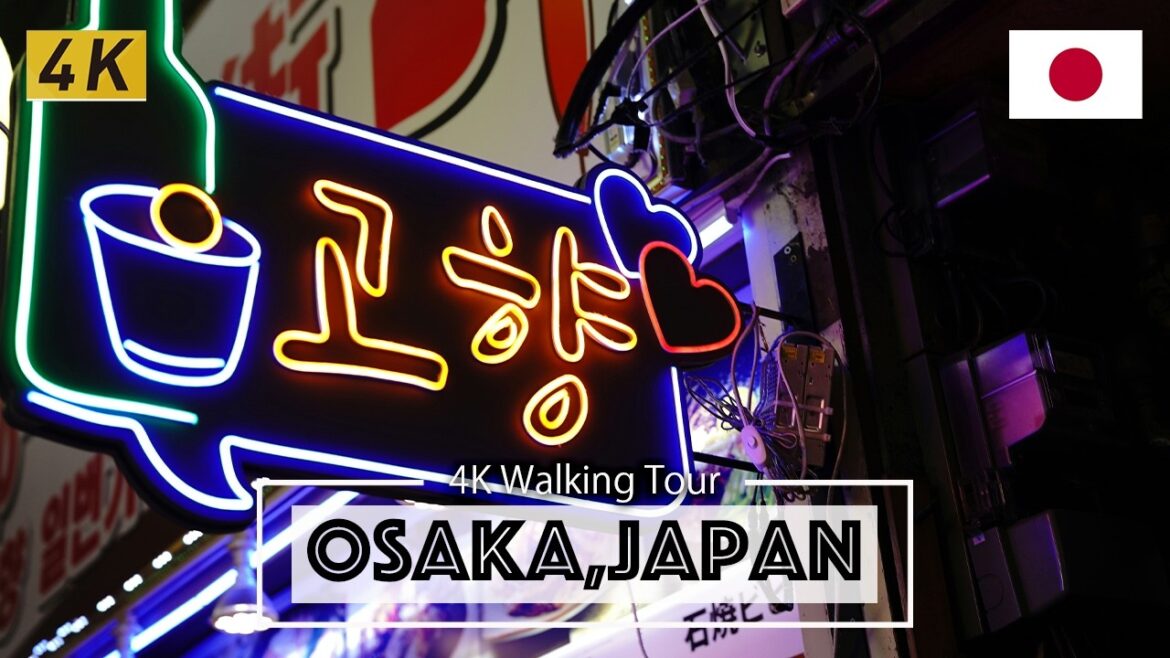 Osaka, Japan 4K Walking Tour - Korea Town "Tsuruhashi" [4K Ultra HD]
