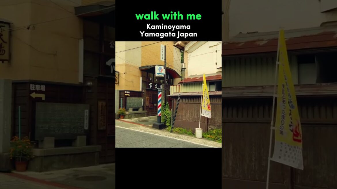 Walk With Me in Kaminoyama | Yamagata Japan Walking Tour