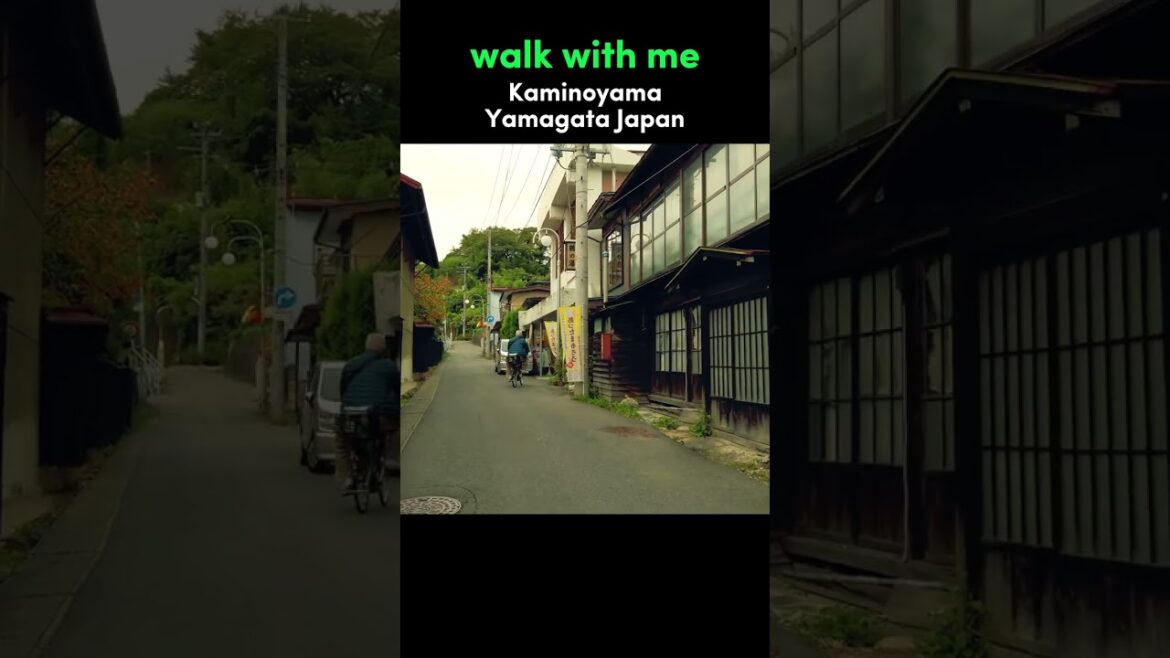 Walk With Me in Kaminoyama | Yamagata Japan Walking Tour