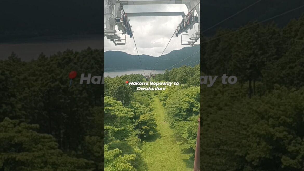 Hakone Ropeway from Togendai to Owakudani. The ride was around 10-15mins...