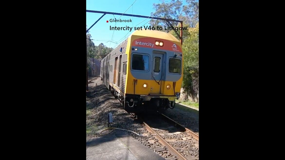 Intercity V set through Glenbrook  #trains #trainspoting