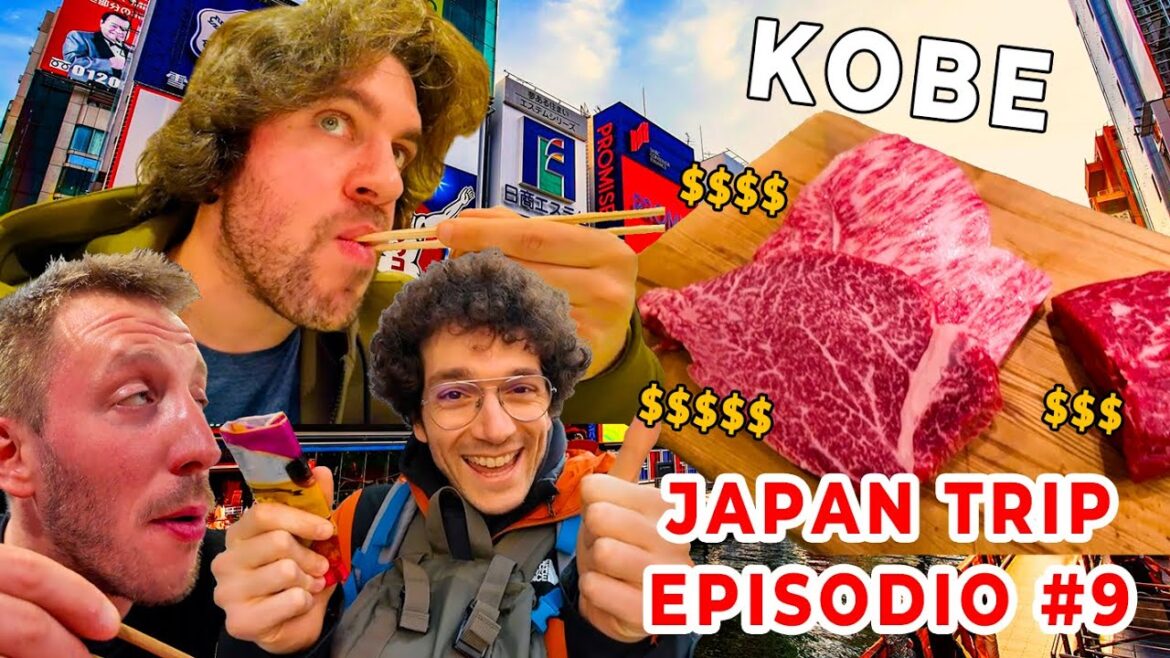 🇯🇵 JAPAN TRIP - Episodio #9: Kobe e Osaka_Carne e Follia Serale | Prima volta in Giappone 🇯🇵