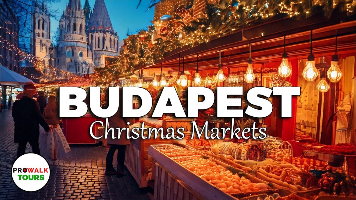 Budapest's Most Beautiful Christmas Markets Tour 🎄 | Explore St. Stephen’s Basilica & Festive Lights