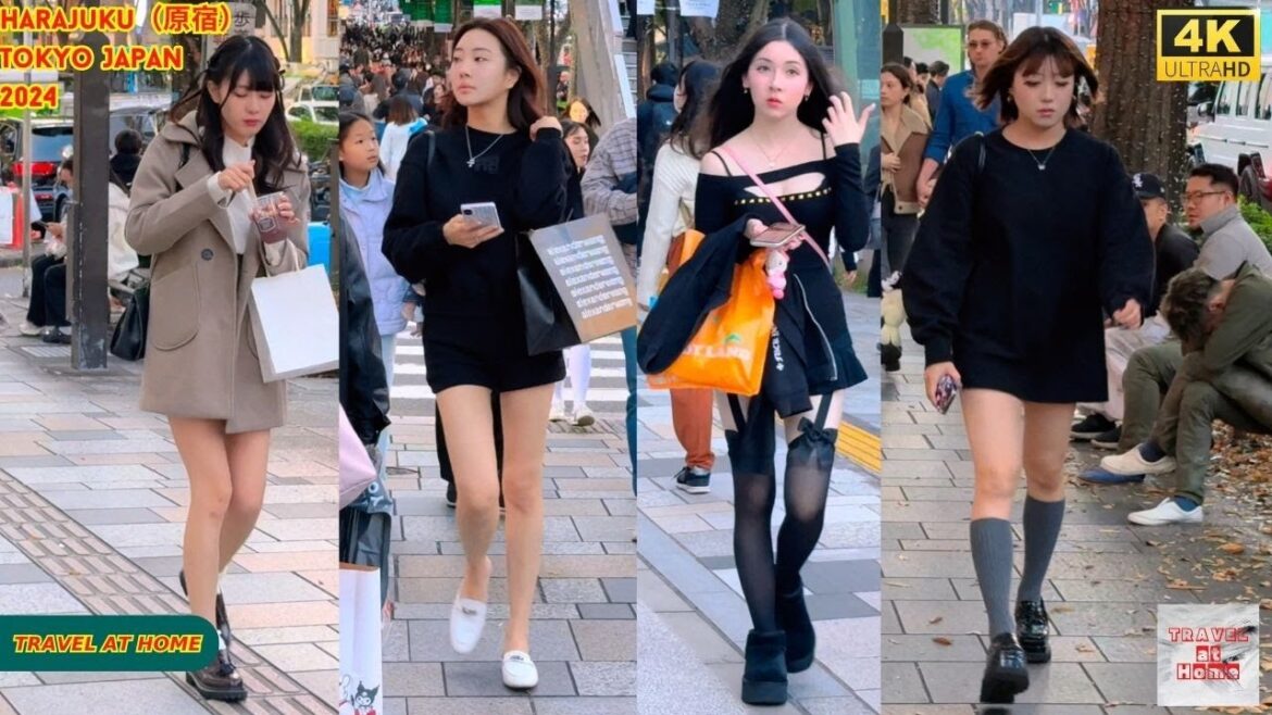 4k hdr japan travel 2024 | Walk in Harajuku（原宿）Tokyo Japan |  Relaxing Natural City ambience