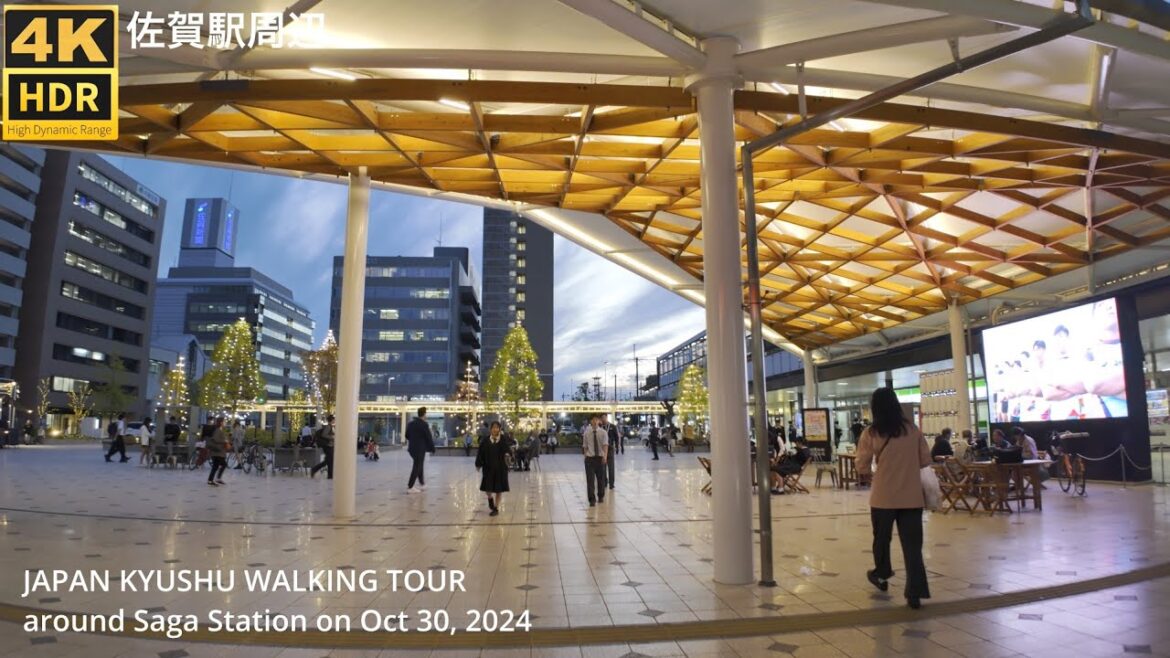 佐賀駅周辺を歩く4kHDR Japan Kyushu walking tour around Saga station 佐賀駅周辺を歩く4kHDR Japan Kyushu walking tour around Saga station
