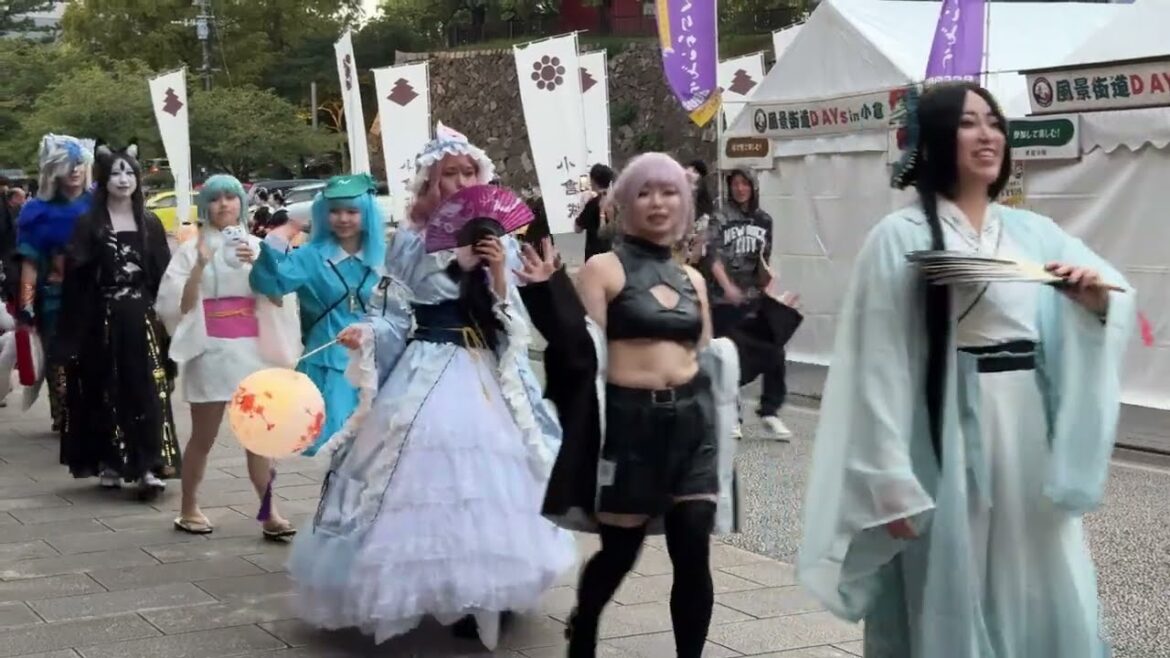 小倉お城まつり　コスプレパレード　百鬼夜行　Fukuoka Cosplay Parade Sightseeing Tour