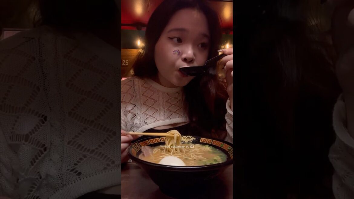Trying Ichiran ramen noodles 🍜 it was…