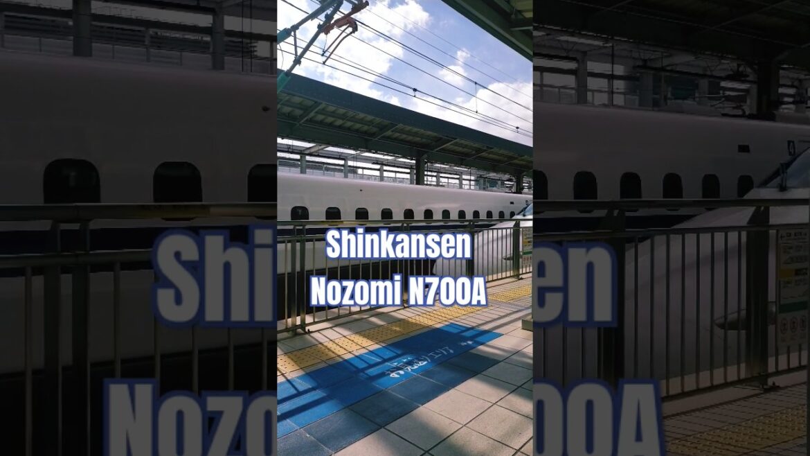 JAPAN Shinkansen NOZOMI arriving at platform N700A #shorts