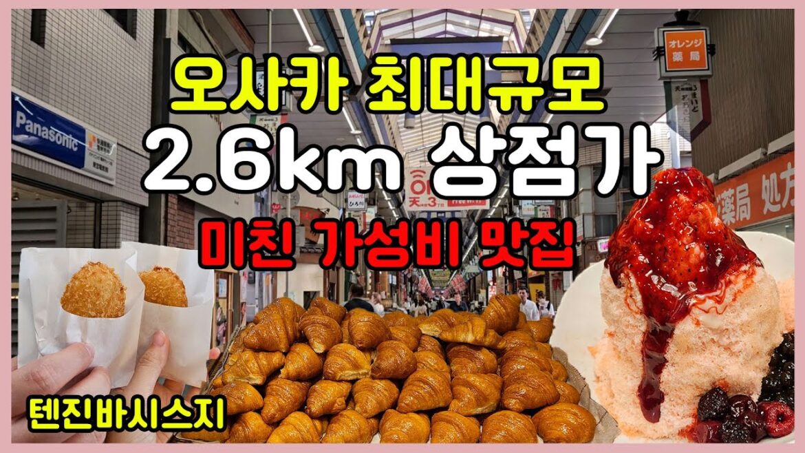 맛집 가성비 무엇? 날씨 걱정없이 갈 수 있는 텐진바시스지 상점가 구경과 추천 먹거리 소개