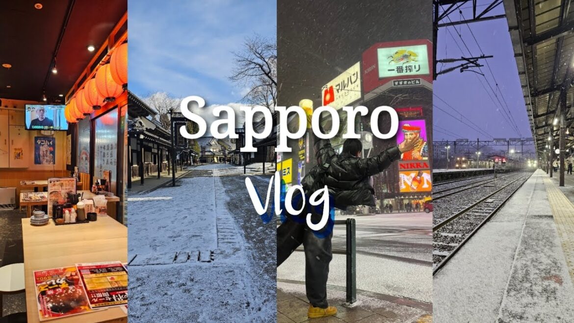 ☃️ 연차쓰고 떠난 눈내리는 삿포로 브이로그 ❄️ | 삿포로 | 오도리 | 스스키노 | 오타루 | 노보리베츠 | 오르골당 | 오타루운하 | 오도리공원 | 료칸 | 식도락여행 🍣