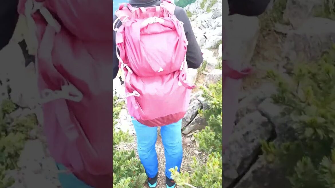 【夫婦登山】プレイバック剱岳・第20段‼️強風に煽られる稜線歩き‼️2022.8.11山の日　＃夫婦登山　＃初心者登山　＃登山女子　 #mountains