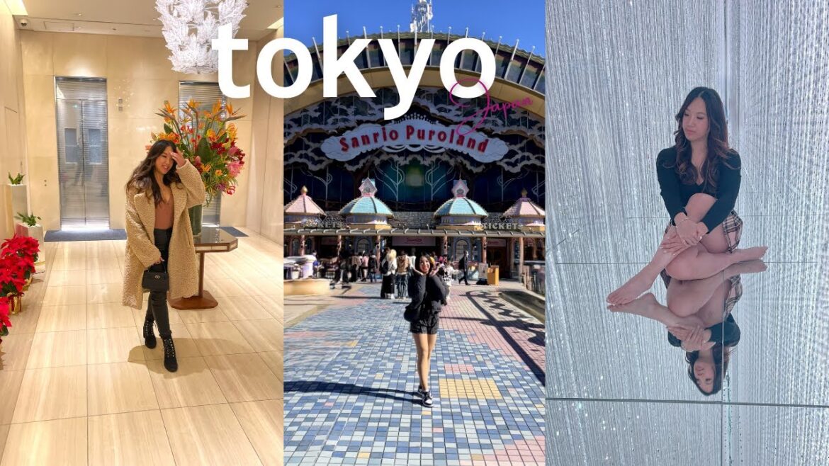 tokyo vlog part 2 🎀 tsukiji, teamlab planets, trying kobe beef, sanrio puroland, pokemon centre