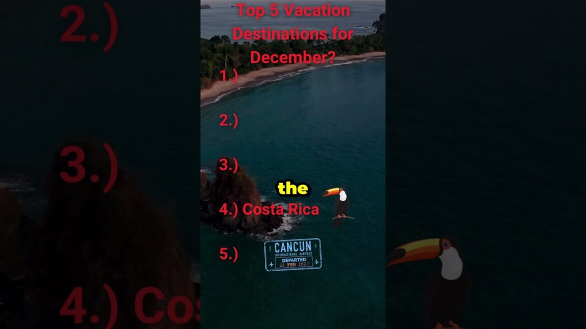 Top 5 Vacation 🏝 spots December #vacation #december