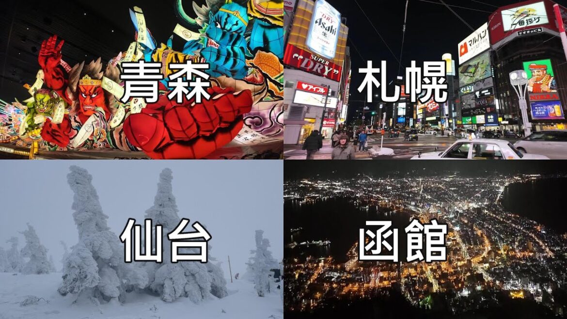 日本| 北海道玩到東京 日本跨年九天八夜 | 札幌、小樽、函館、青森、仙台、東京 | 藻岩山、北海道神宮、五稜郭、函館朝市、八甲田樹冰、睡魔之家、松島 #北海道 #札幌 #函館 #青森 #仙台 #川越
