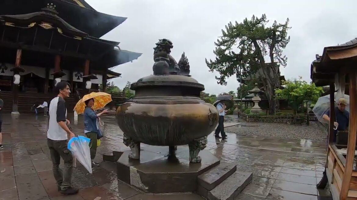 Nagano, Japan and Zenkoji Buddhist Temple