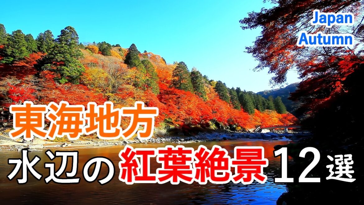 東海地方 水辺の紅葉絶景ベスト12選！ 香嵐渓・寸又峡・恵那峡・奥矢作湖・一碧湖・曽木公園など / Best 12 Autumn Foliage in Tokai, Japan [ 4K ]