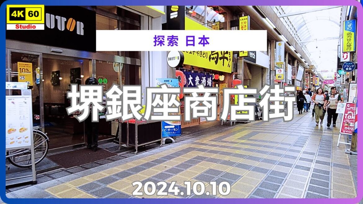 堺銀座商店街 4K | Sakai Ginza Shopping Street | DJI Pocket 2 | 2024.10.10