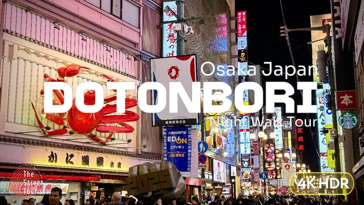Osaka Japan DOTONBORI Night Walk Tour 2024 [4K HDR]