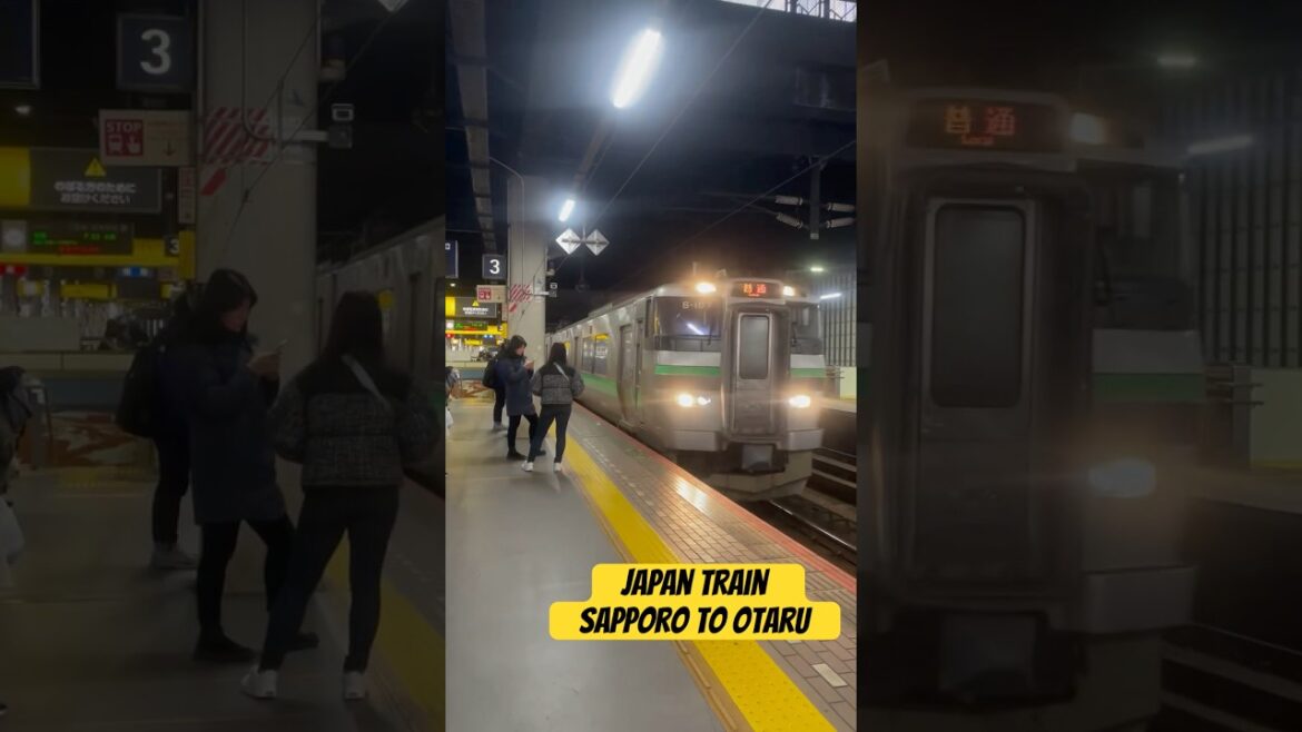 JAPAN TRAIN from Sapporo to Otaru #japan #japanrailway #sapporo #otaru #train #japantrain