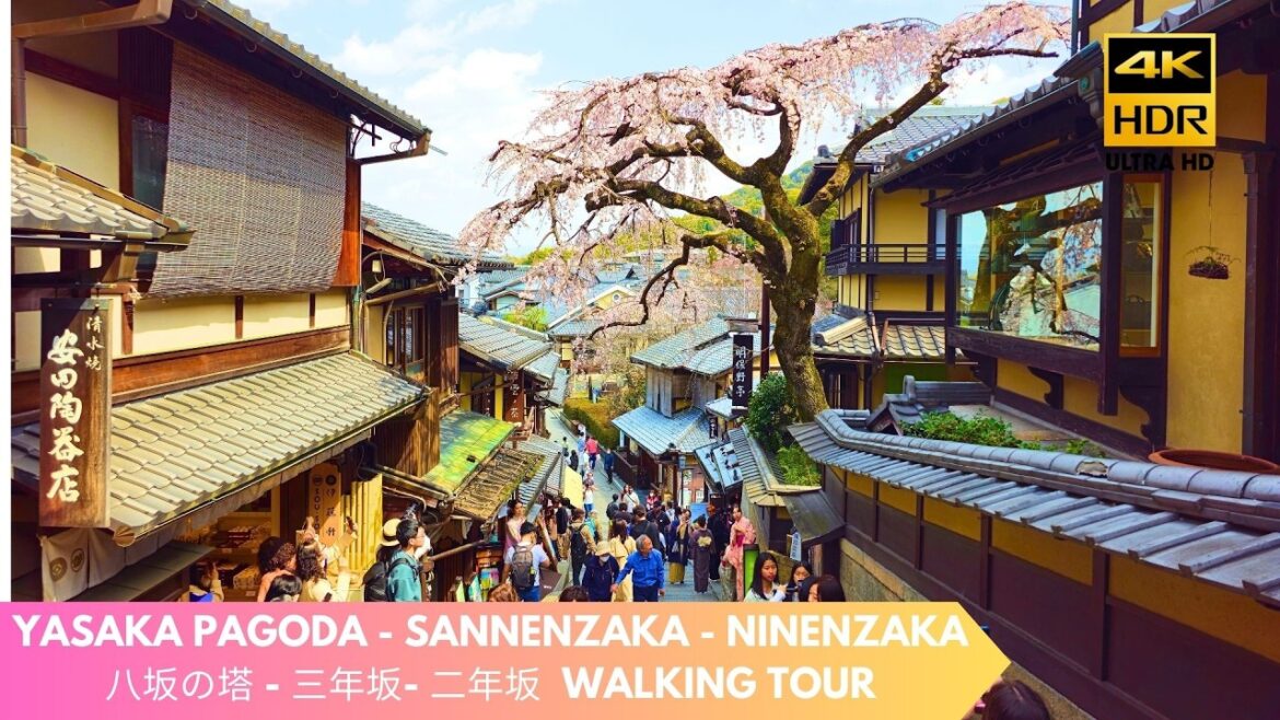 KYOTO PRETTIEST SPOT & MUST VISIT! Sannenzaka - Ninenzaka - Yasaka Pagoda Walking Tour [4K60 HDR]