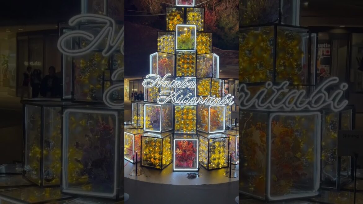 Visit Namba Park for celebrating Xmas in Osaka #travel #japan #osaka #namba #xmas #lighting