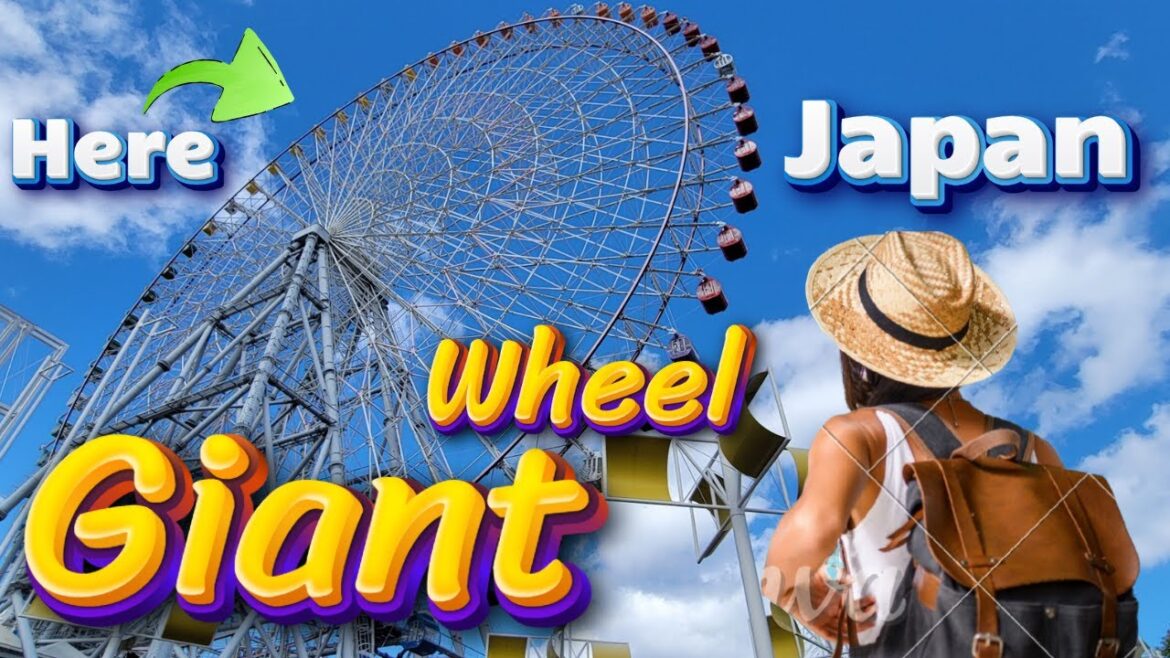 Riding one of the Giant Farris wheel in Osaka, Japan