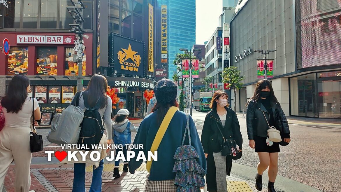 TOKYO CITY WALKING TOUR - Shinjuku, Shinjuku Station and Nishi-Shinjuku in Tokyo, Japan, Travel, 4K