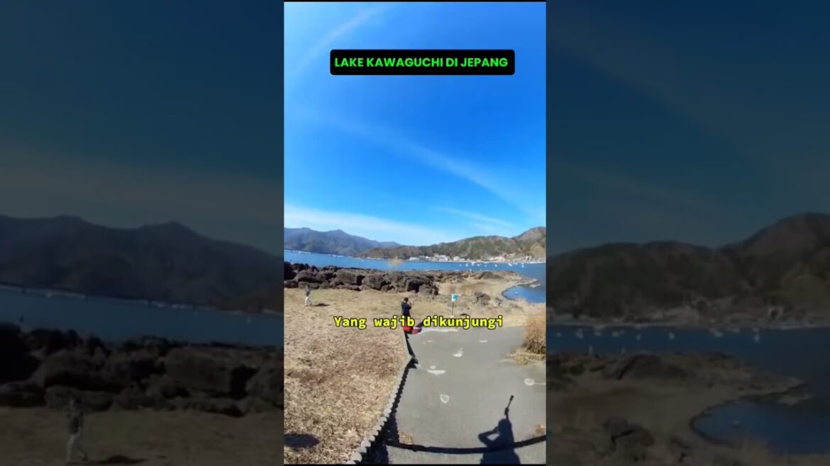 Panaromic views lake kawaguchi #fuji #mountains #lake #spectacularvlogger  #fyp #trending #japan