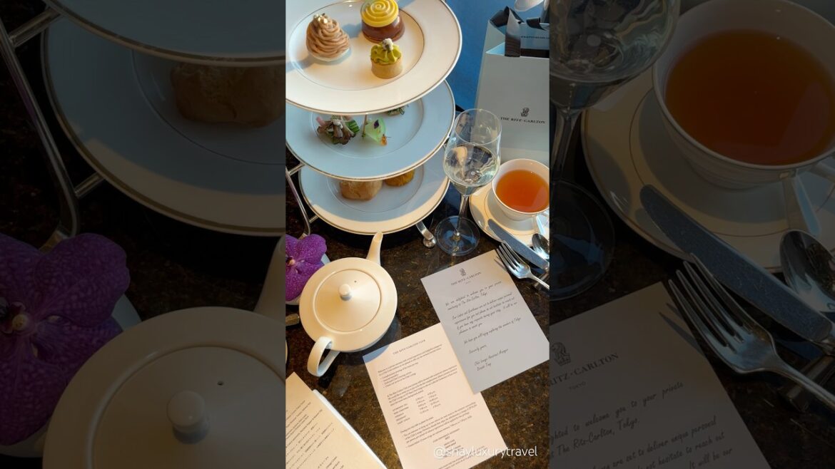 Looking for UNIQUE Places to Visit Japan Tokyo? Try Afternoon Tea at the Ritz Carlton Tokyo 🍰🫖