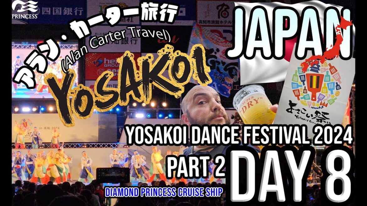 Yosakoi Dance Festival 2024 - Kochi, Japan - Diamond Princess Summer Festival Japan Circle Cruise