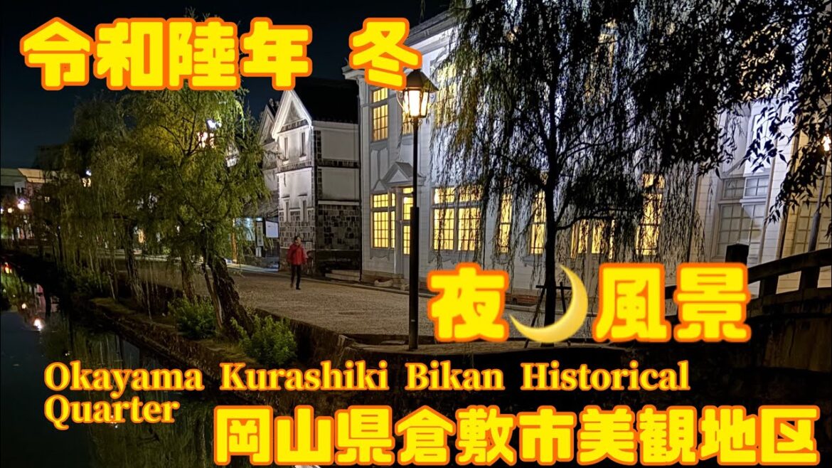 令和陸年 冬 岡山県倉敷市美観地区夜風景 Okayama Kurashiki Bikan Historical Quarter #岡山 #美観地区