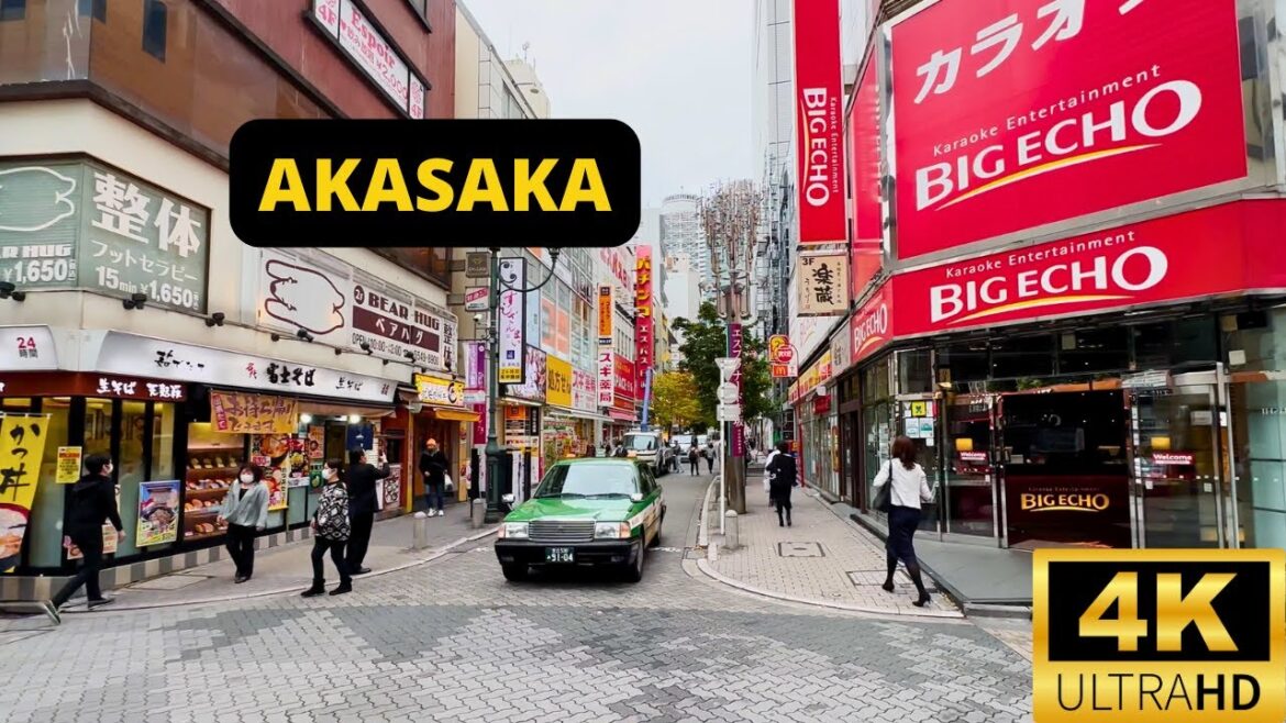TOKYO, JAPAN 🇯🇵 [4K] AKASAKA — Walking Tour
