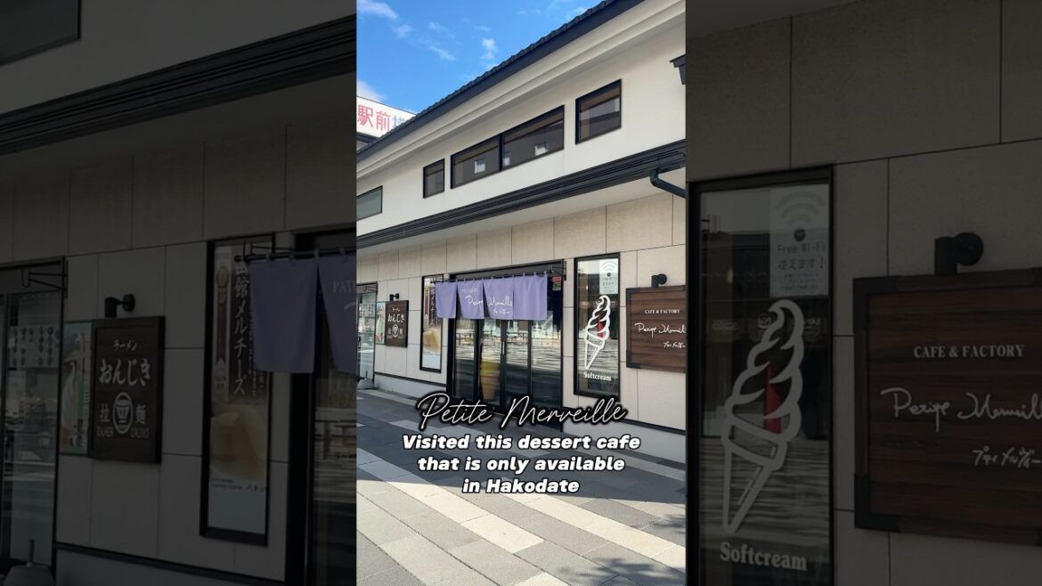 This dessert cafe is only available in Hakodate? #japanesefood #japantravel #hakodate