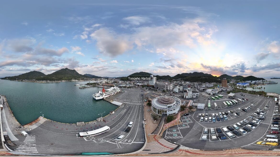 Tonosho harbor on Shodoshima. Tonosho is the largest town on Shodoshima, shikoku ,Japan